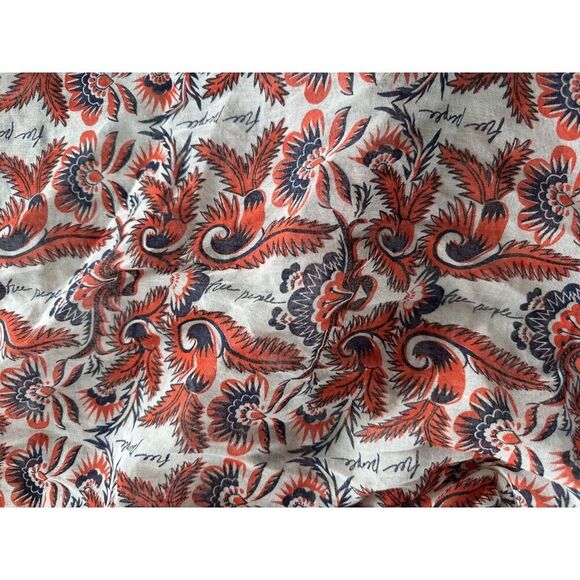 Free People Shoulder Tote Shopping Bag Floral Print Gauzy Boho Festival - Picture 2 of 4